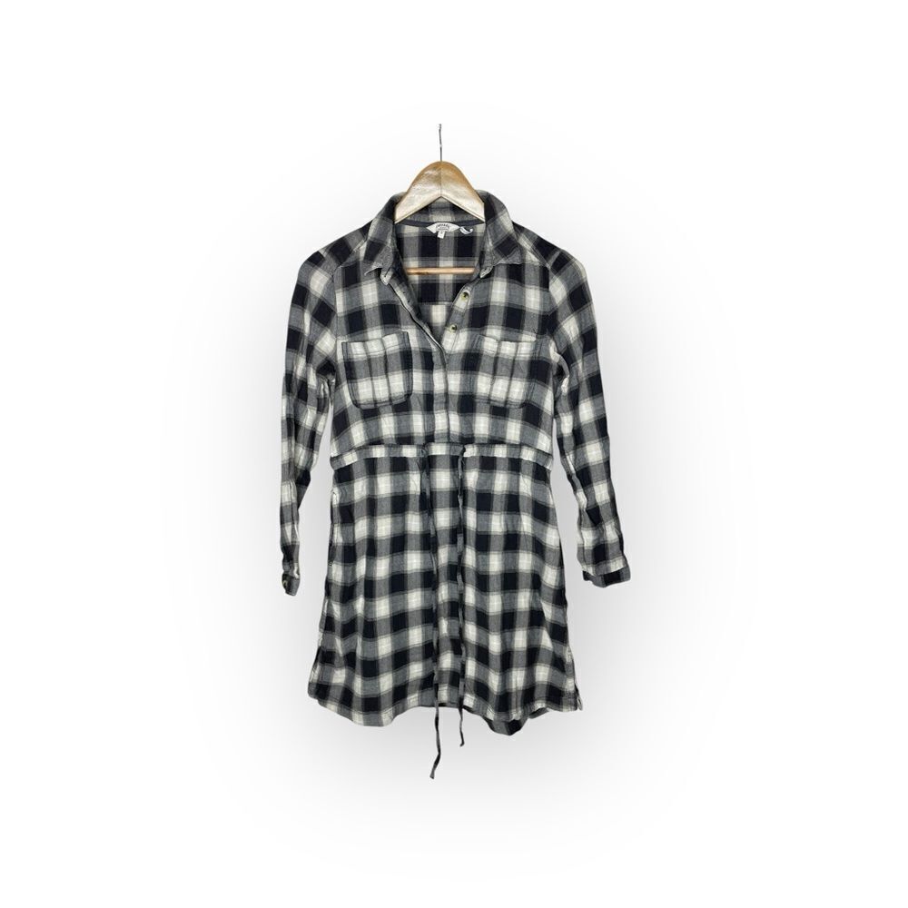 FATFACE UK Plaid Waist Cinch Dress Size 8